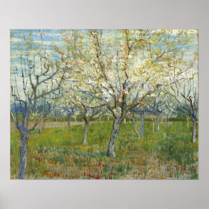 Van Gogh - de roze Orchard Poster