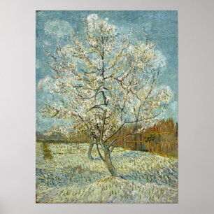 Van Gogh - De Roze Perenboom Poster