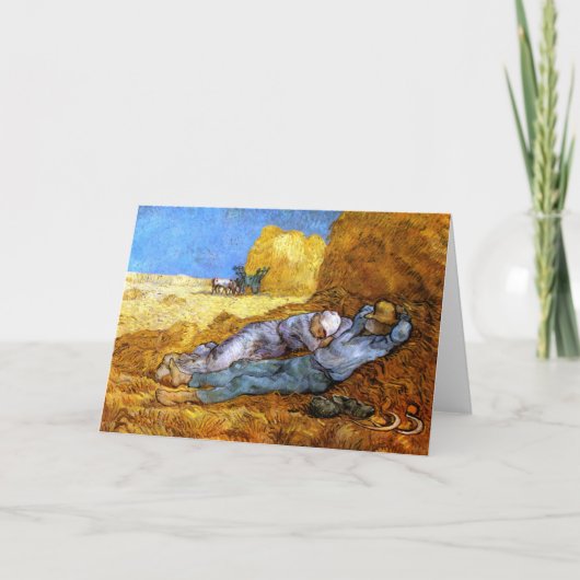 Van Gogh: De Rust van de middag van het Werk Kaart (Voorkant)