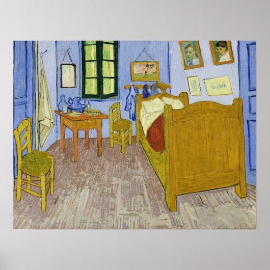 Van Gogh - De slaapkamer van de kunstenaar in Arle Poster (Voorkant)