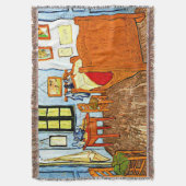 Van Gogh - De slaapkamer van Vincent in Arles Deken (Voorkant Verticaal)