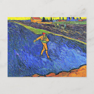 Van Gogh - De Sower, beroemd schilderij, Briefkaar Briefkaart
