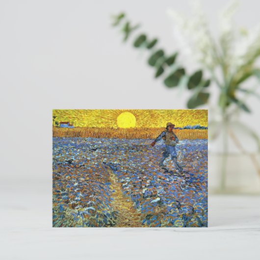 Van Gogh - De Sower Briefkaart (Staand voorkant)