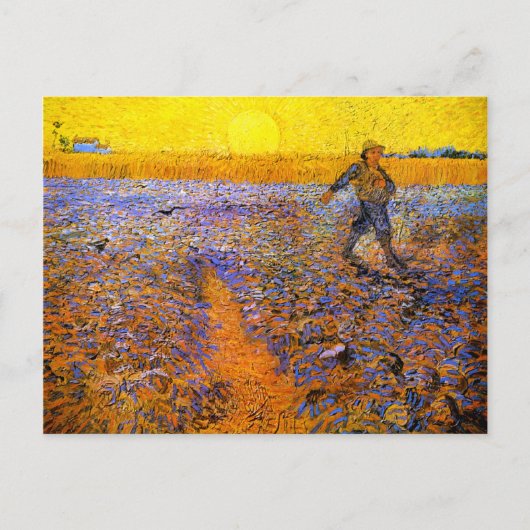 Van Gogh: De Sower Briefkaart (Voorkant)