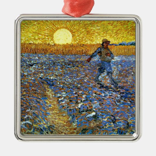 Van Gogh - De Sower Metalen Ornament (Voorkant)