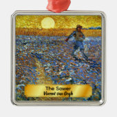 Van Gogh - De Sower Metalen Ornament (Voorkant)