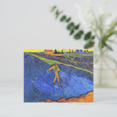 Van Gogh - De Sower Outskirts van Arles Briefkaart (Staand voorkant)