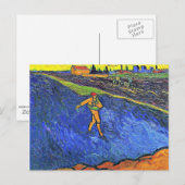 Van Gogh - De Sower Outskirts van Arles Briefkaart (Voorkant / Achterkant)