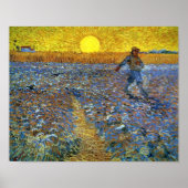 Van Gogh - de Sower (Sower met gestelde zon) Poster (Voorkant)
