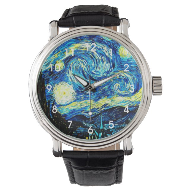Van Gogh - De sterrenhemel Horloge (Voorkant)