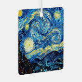 Van Gogh - De sterrenhemel Metalen Ornament (Voorkant Rechts)