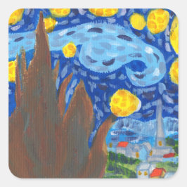 Van Gogh, De sterrenhemel Stickers