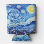Van Gogh - De sterrenhemel - Witte Kerst Blikjeskoeler (Achterkant)