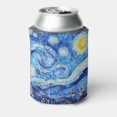 Van Gogh - De sterrenhemel - Witte Kerst Blikjeskoeler (Blikje Achterkant)