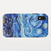 Van Gogh - De sterrenhemel - Witte Kerstmis Post Case-Mate iPhone Case (Achterkant (horizontaal))