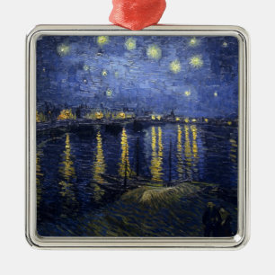Van Gogh, de Sterrennacht, 1888 Metalen Ornament