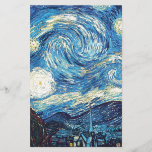 van gogh de sterrennacht 1889 Kunst Briefpapier