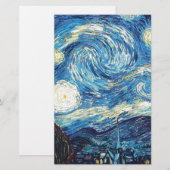 van gogh de sterrennacht 1889 Kunst Briefpapier (Voorkant / Achterkant)