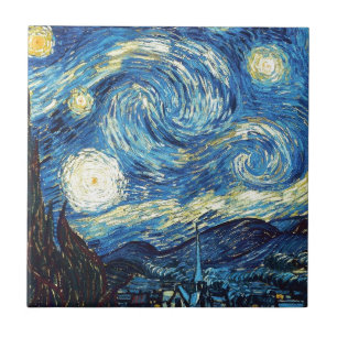 van gogh de sterrennacht 1889  Kunst Tegeltje