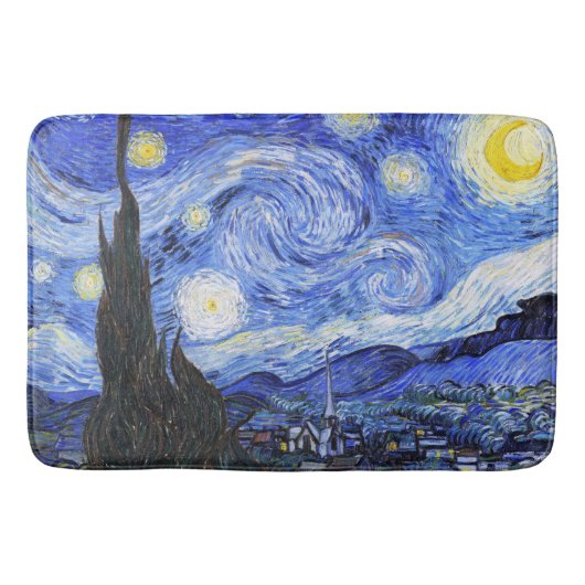 Van Gogh De Sterrennacht Badmat (Voorkant)