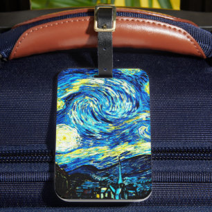 Van Gogh - De sterrennacht Bagagelabel