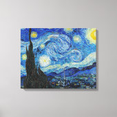 Van Gogh - De sterrennacht Canvas Afdruk (Voorkant)