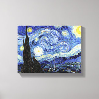 Van Gogh De Sterrennacht Canvas Afdruk