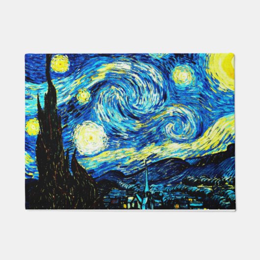 Van Gogh - De Sterrennacht Deurmat (Voorkant)
