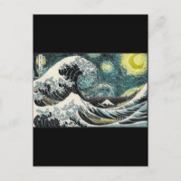 Van Gogh de Sterrennacht - Hokusai de Grote Golf