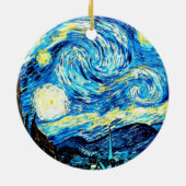 Van Gogh, De sterrennacht, Keramisch Ornament (Achterkant)