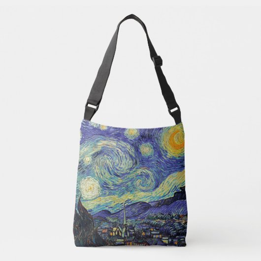 Van Gogh De Sterrennacht Kruiskamer Crossbody Tas (Voorkant)