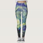 Van Gogh De Sterrennacht Leggings<br><div class="desc">Veroorbare kunst van onze favoriete kunstenaar Van Gogh. Neem de Sterrennacht mee naar je yoga klas,  koffiewinkel of voor een jog! De Sterrennacht van Vincent Van Gogh van juni 1889</div>
