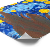 Van Gogh, De sterrennacht print, Waarde, Poster (Hoek)