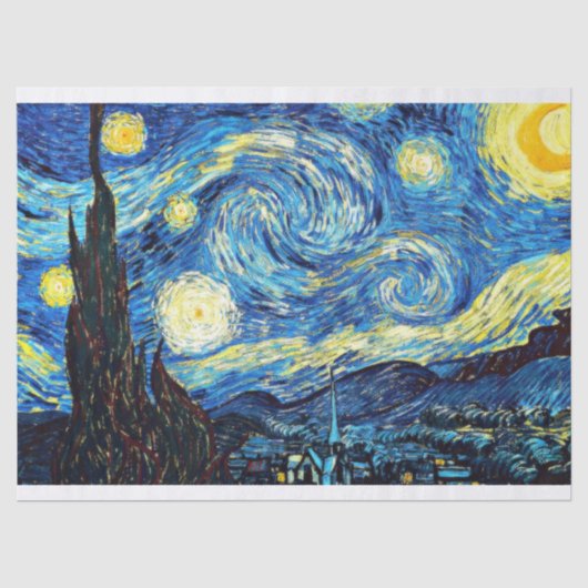 Van Gogh - De sterrennacht Tissuepapier (Voorkant)