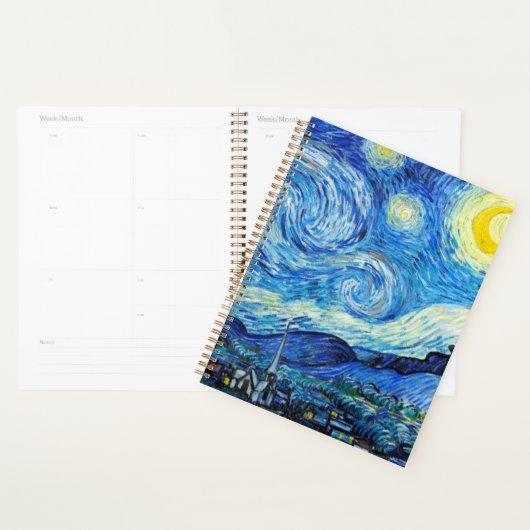 Van Gogh De Sterrennacht Week/Maandelijkse Planner (Display)