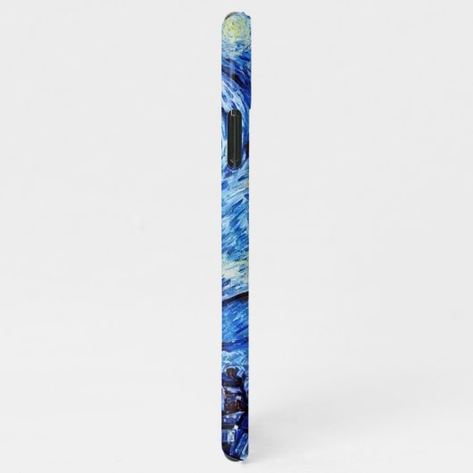 Van Gogh - De Sterrennacht - Witte Kerstmis iPho iPhone Hoesje (Rechterkant)