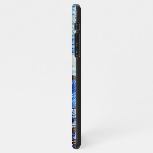 Van Gogh - De Sterrennacht - Witte Kerstmis iPho iPhone Hoesje (Linkerkant)