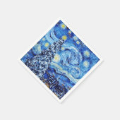 Van Gogh - De Sterrennacht - Witte Kerstmis Napk Servet (Hoek)