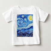 Van Gogh - de Sterrennacht - Witte kerstpost (Voorkant)