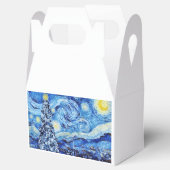 Van Gogh - de Sterrennacht - Witte kerstpost Bedankdoosjes (Geopend)