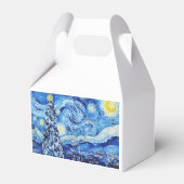 Van Gogh - de Sterrennacht - Witte kerstpost Bedankdoosjes (Voorkant Zijde)