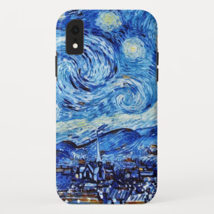 Van Gogh - de Sterrennacht - Witte kerstpost Case-Mate iPhone Case