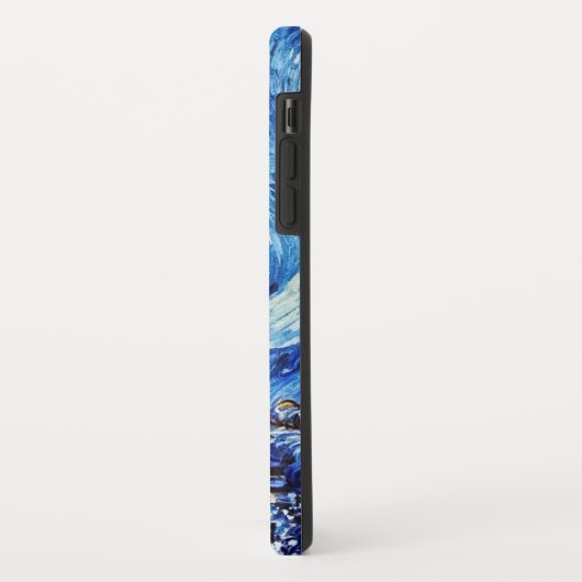 Van Gogh - de Sterrennacht - Witte kerstpost Case-Mate iPhone Case (Achterkant/links)