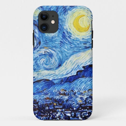 Van Gogh - de Sterrennacht - Witte kerstpost Case-Mate iPhone Case (Achterkant)