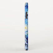 Van Gogh - de Sterrennacht - Witte kerstpost iPhone Hoesje (Rechterkant)