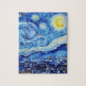 Van Gogh - de Sterrennacht - Witte kerstpost Legpuzzel (Verticaal)