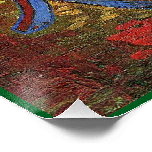 Van Gogh - De stoel van Paul Gauguin Perfect Poster (Hoek)