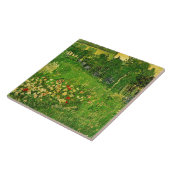 Van Gogh - De tuin van Daubigny, Tegeltje (Zijkant)