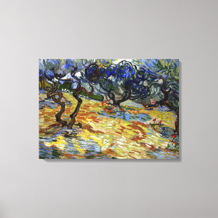 Van Gogh, de tuin van Gethsemane Canvas Afdruk