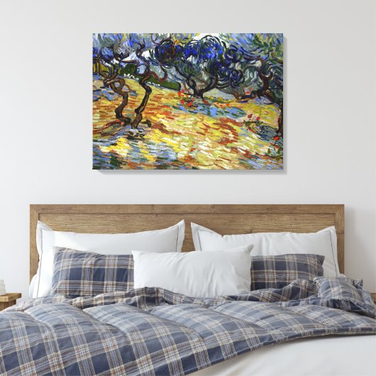 Van Gogh, de tuin van Gethsemane Canvas Afdruk (Insitu (Slaapkamer))